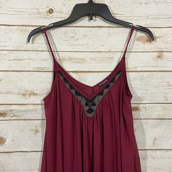 Express Sexy Party Evening V Neckline Dress  S/P - Picture 3 of 8